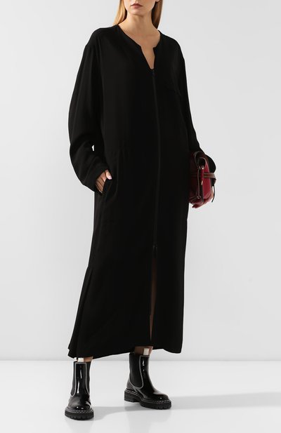 Платье YOHJI YAMAMOTO черного цвета по цене 68400 руб., арт. YC-D33-201, фото 2 Платье YOHJI YAMAMOTO, арт. YC-D33-201, фото 2