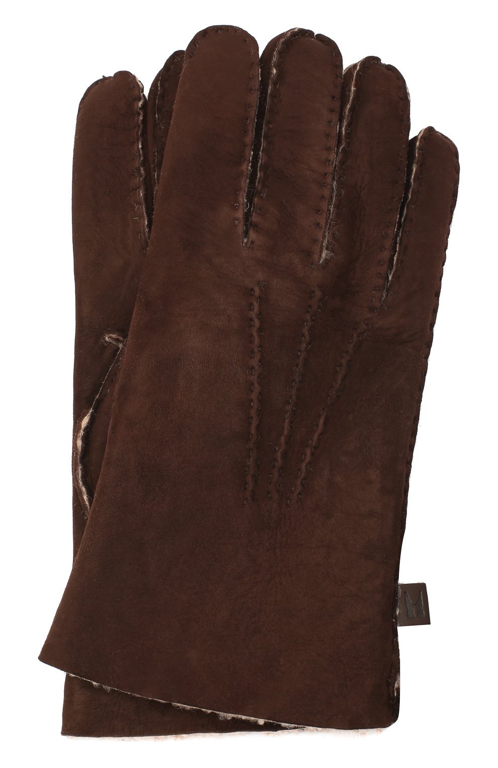Кожаные перчатки MORESCHI коричневого цвета по цене 15800 руб., арт. 059U/SHEARLING, фото 1 Кожаные перчатки MORESCHI, арт. 059U/SHEARLING, фото 1