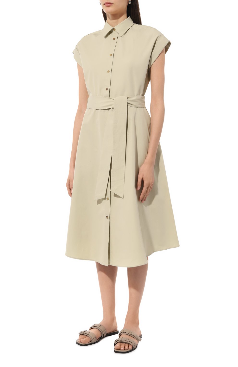 Хлопковое платье KITON, арт. D55375K0972C, фото 3