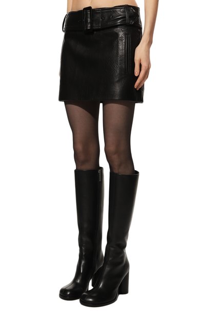 Кожа ная юбка JACOB LEE, арт. WLS08522B, фото 3