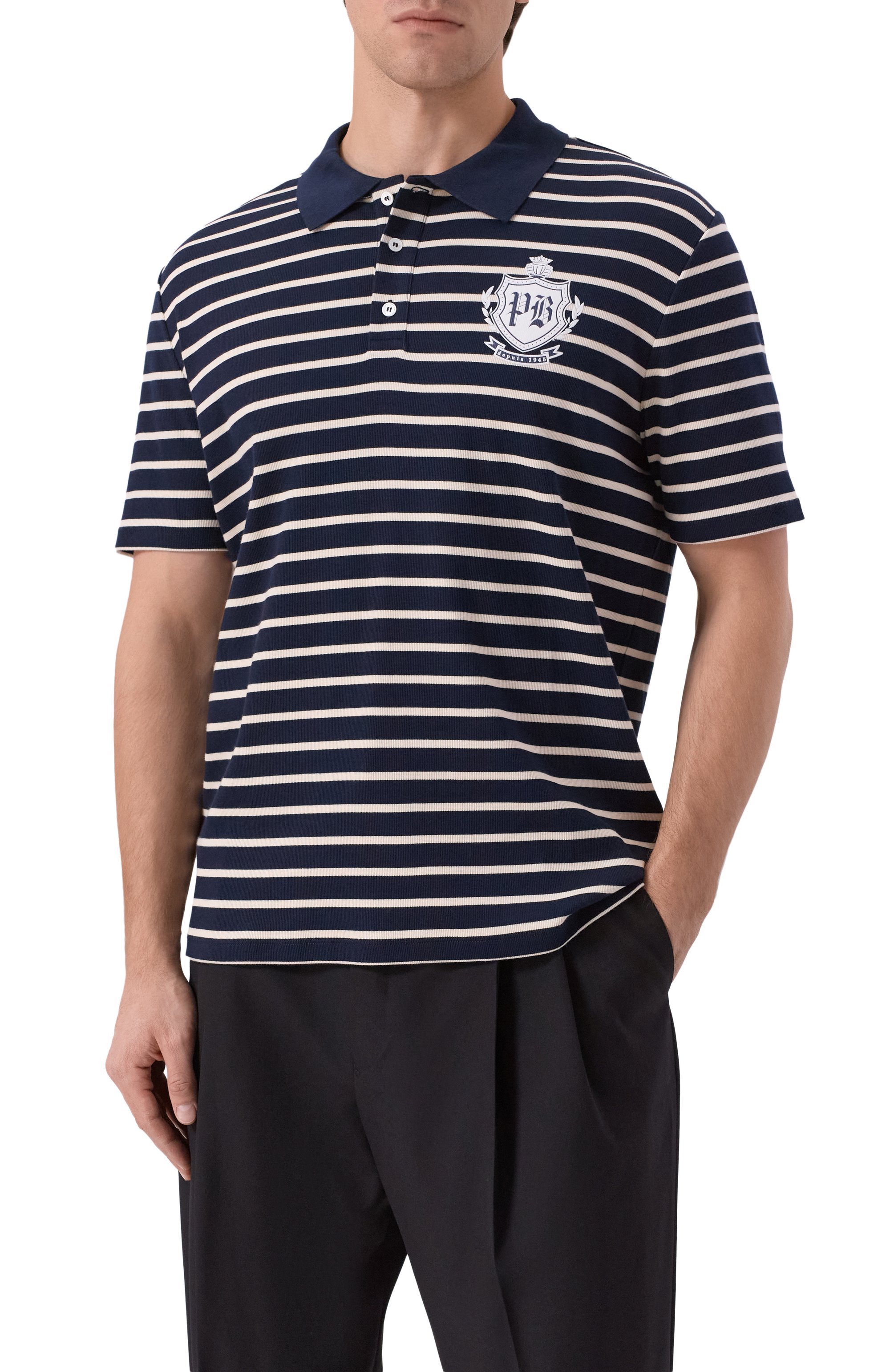 Хлопковое поло BALMAIN, арт. FH0GC026/GF30, фото 3