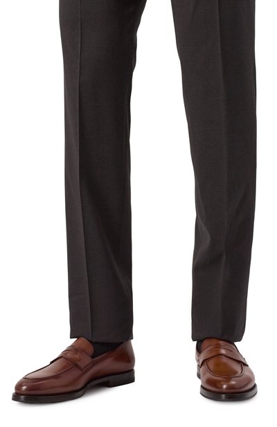 Кожаные пенни-лоферы W.GIBBS светло-коричневого цвета по цене 63100 руб., арт. 0354003, фото 3 Кожаные пенни-лоферы W.GIBBS, арт. 0354003, фото 3