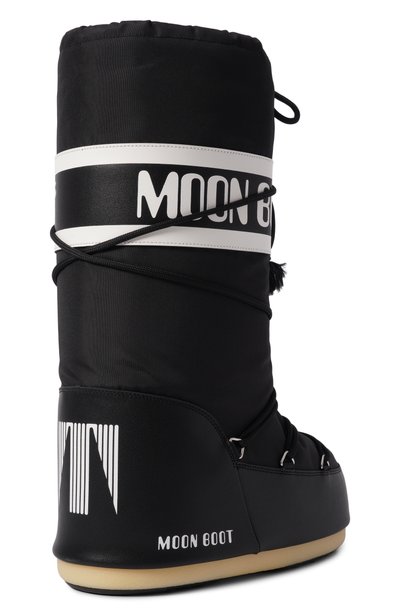 Комбинированные сапоги icon MOON BOOT черного цвета по цене 24400 руб., арт. 80D1400440, фото 4 Комбинированные сапоги icon MOON BOOT, арт. 80D1400440, фото 4