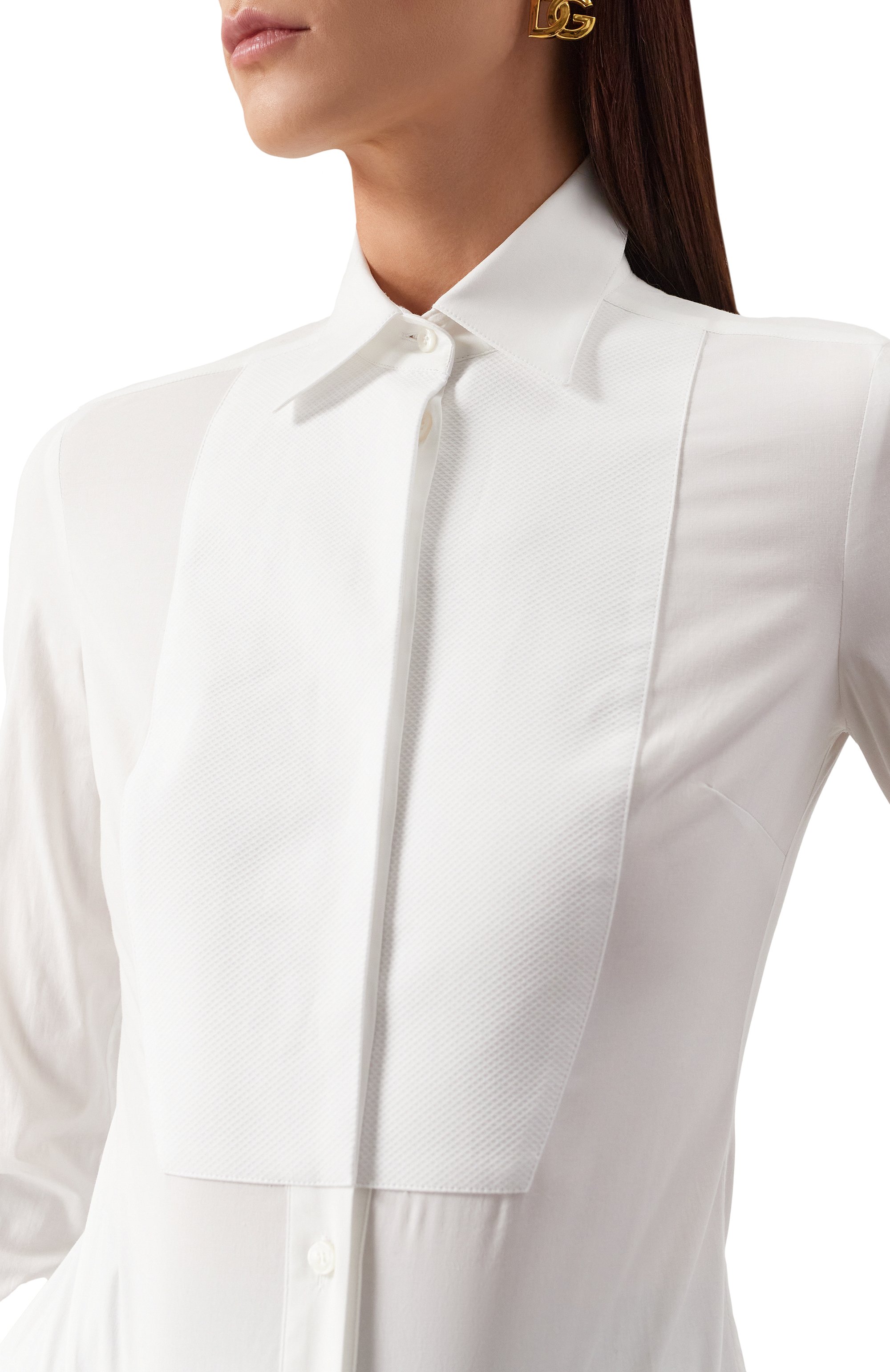 Хлопковая рубашка DOLCE & GABBANA, арт. F5K50T/FUEEE, фото 5