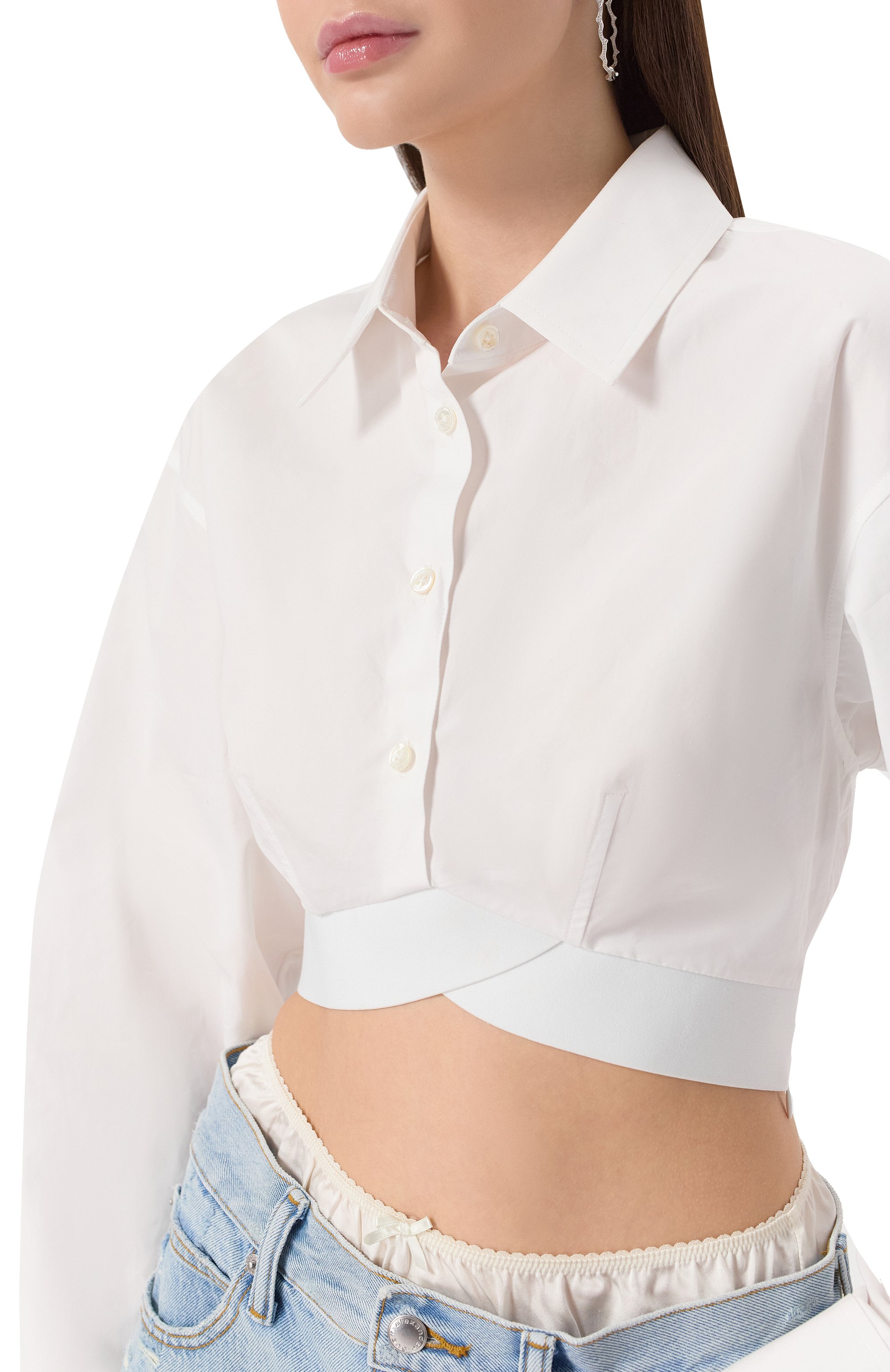 Хлопковая рубашка ALEXANDER WANG, арт. 1WC1251976, фото 5