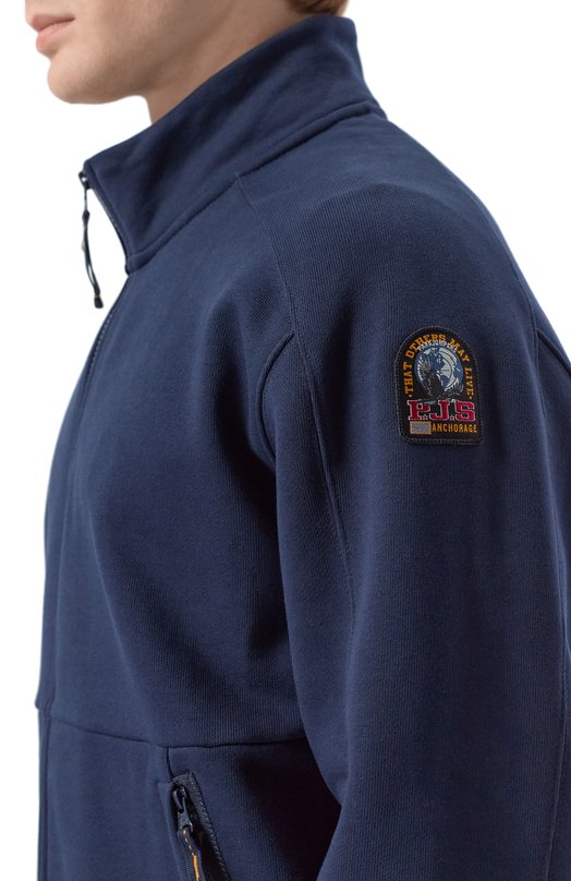 Хлопковая толстовка Parajumpers 26SM-PM FLR H02 Синий  26SM-PM FLR H02 Фото 5