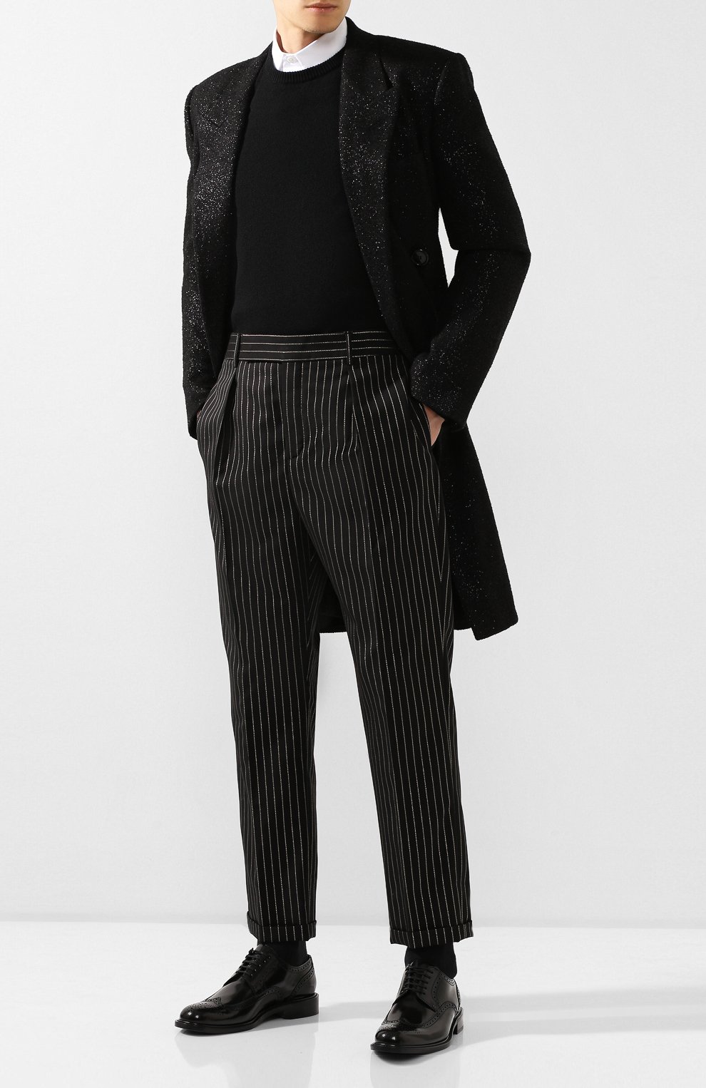 Шерстяные брюки SAINT LAURENT, арт. 563592/Y142V, фото 2