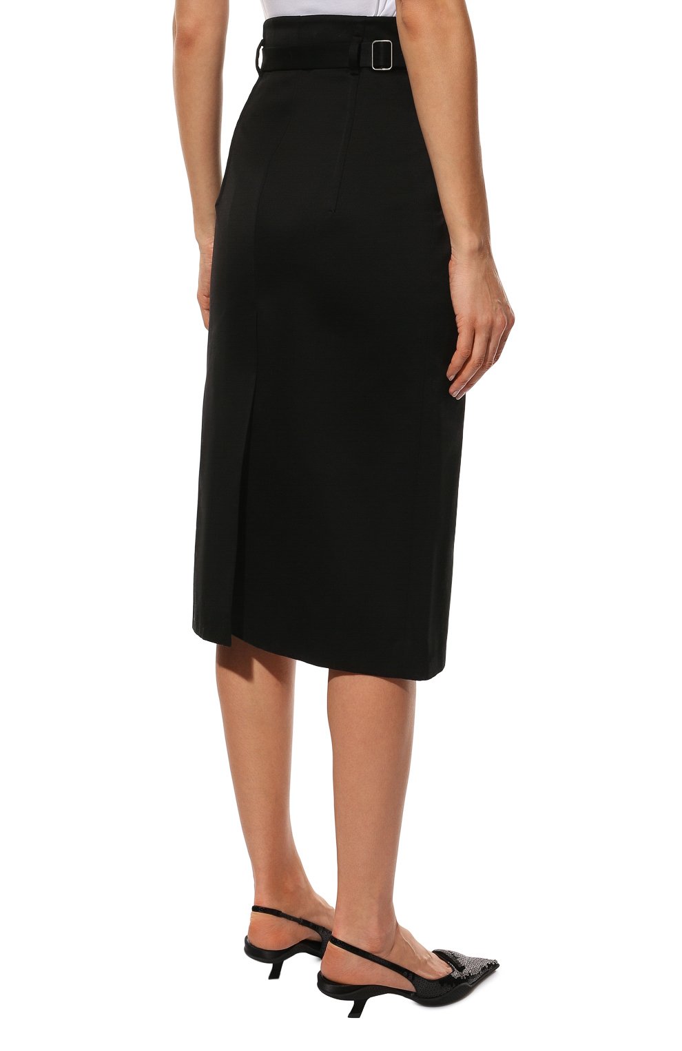 Хлопковая юбка PRADA, арт. P113UH-1UPX-F0002-221, фото 4