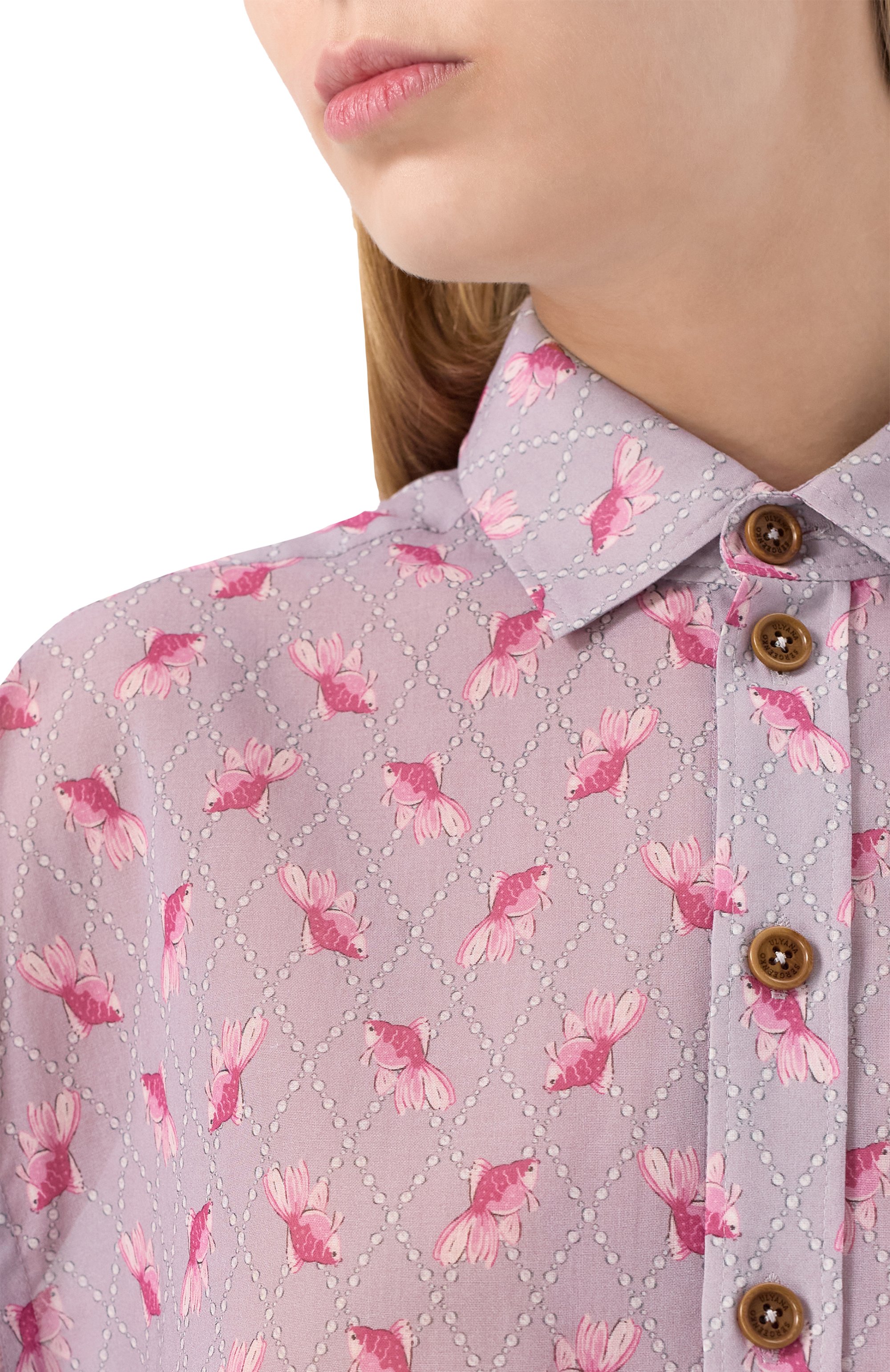 Хлопковая рубашка ULYANA SERGEENKO, арт. CAM001FW23PCLASS 2359Т24, фото 5