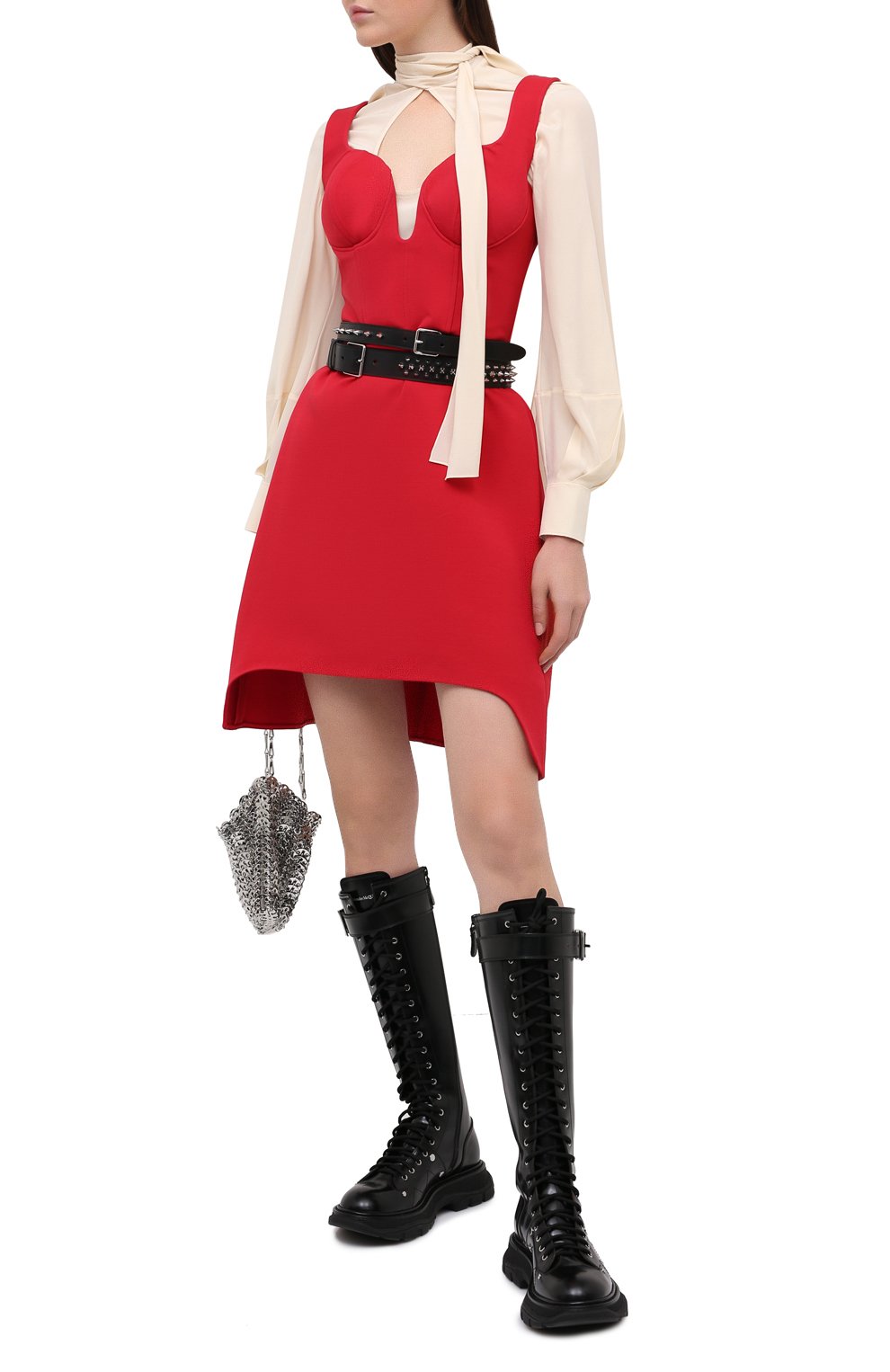 Платье из шерсти и шелка ALEXANDER MCQUEEN, арт. 640032/QJAAA, фото 2