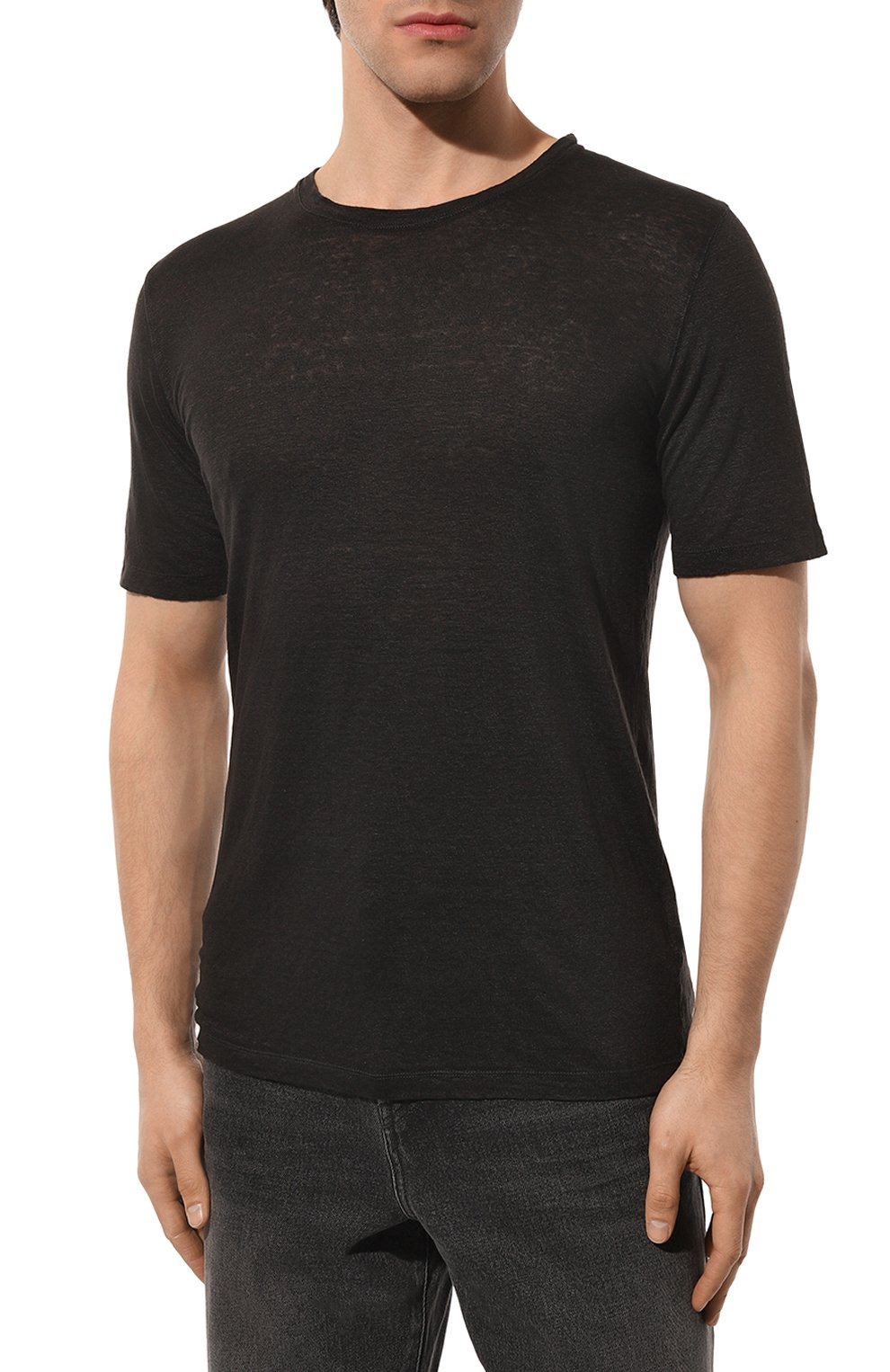 Льняная футболка 120% LINO, арт. Y0M7186/000E908/S00, фото 3