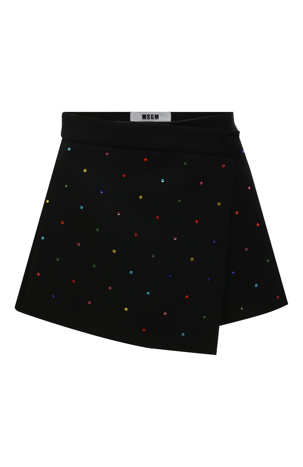 Юбка-шорты с отделкой стразами MSGM, арт. 3341MDB02X 227612, фото 1