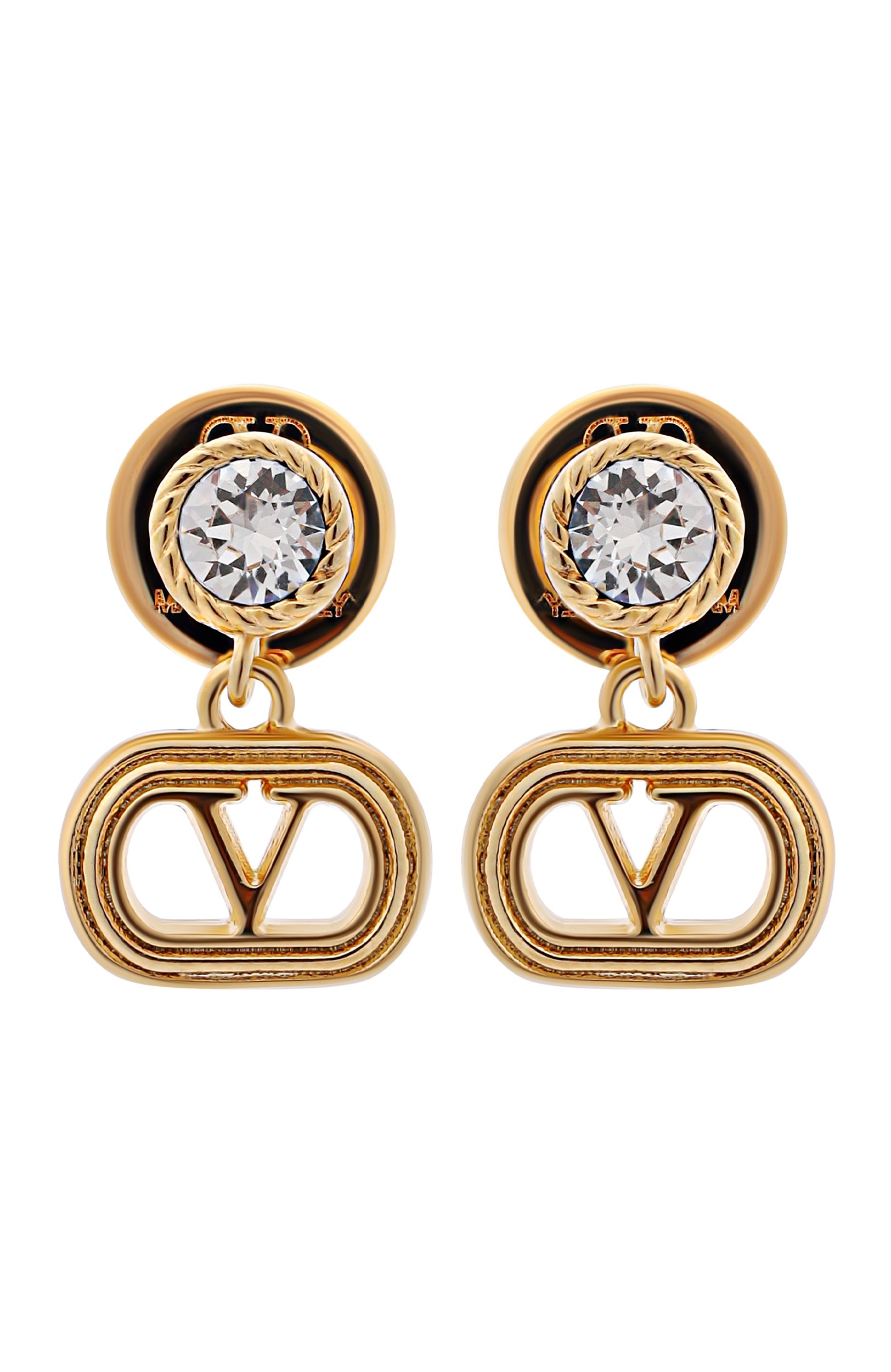 Серьги VALENTINO золотого цвета по цене 43100 руб., арт. 9W2J0AI4/YCW, фото 1 Серьги VALENTINO, арт. 9W2J0AI4/YCW, фото 1