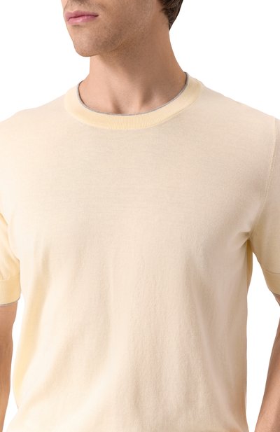 Хлопковый джемпер BRUNELLO CUCINELLI, арт. M29805200, фото 5