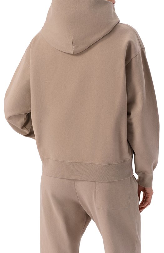 Хлопковое худи Sporty and Rich ST09168326BR08 Бежевый  ST09168326BR08 Фото 4