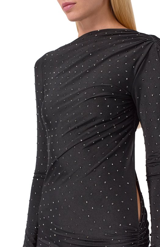 Платье с отделкой стразами The Andamane TM180129D/TJP185 Чёрный  TM180129D/TJP185 Фото 4