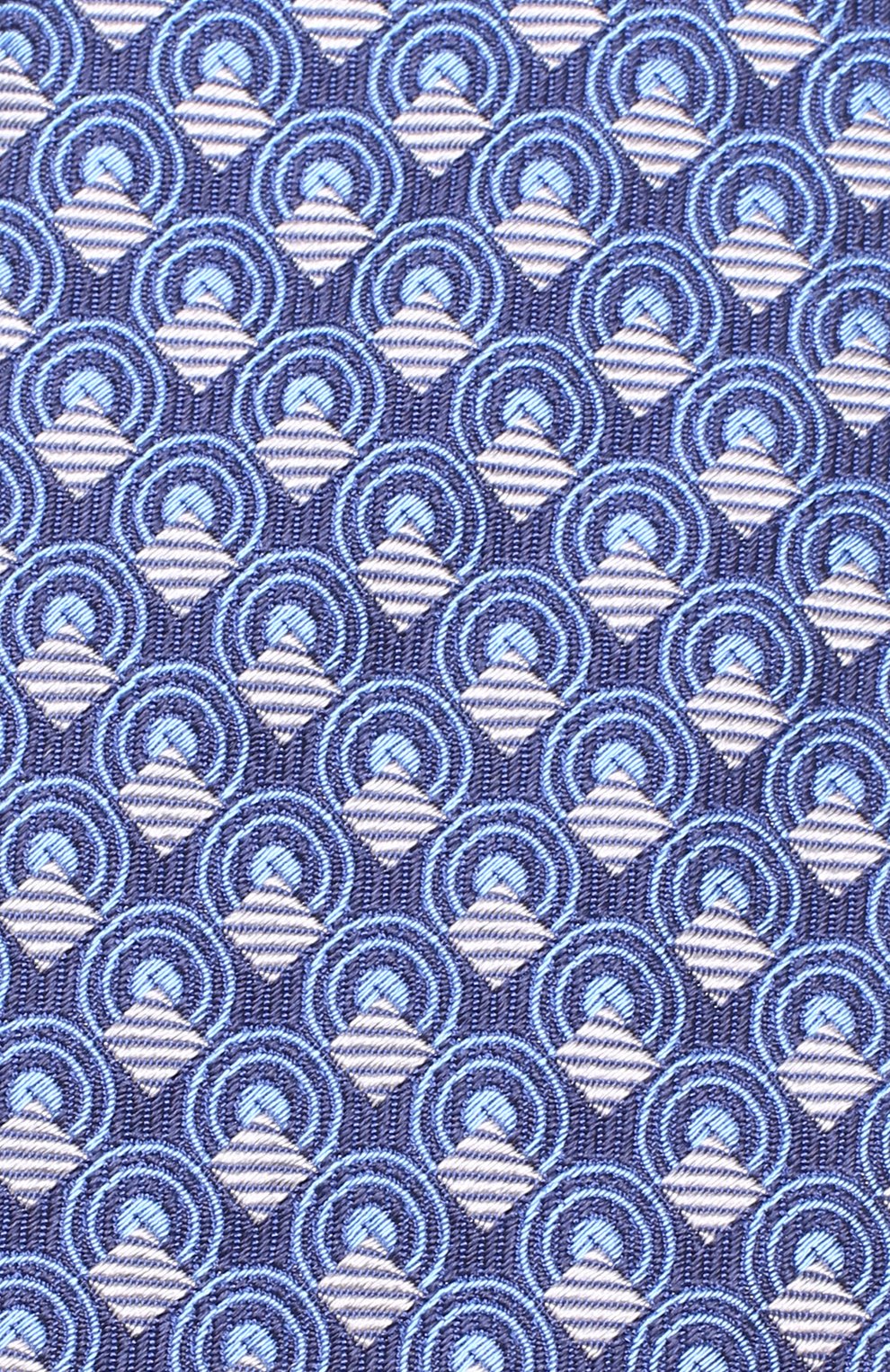 Шелковый галстук с узором TURNBULL & ASSER, арт. TIE002-BB203, фото 3