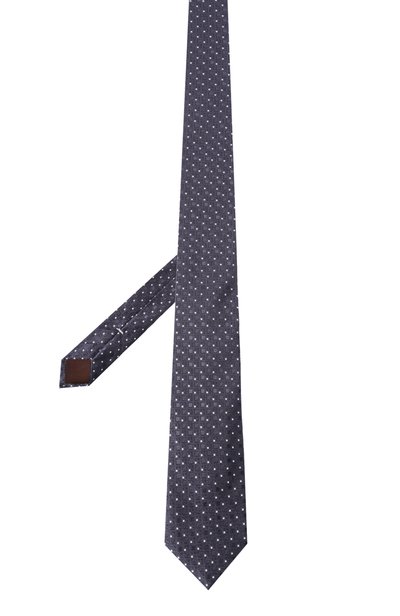 Шелковый галстук CANALI темно-синего цвета по цене 21450 руб., арт. 18/HJ04737, фото 3 Шелковый галстук CANALI, арт. 18/HJ04737, фото 3