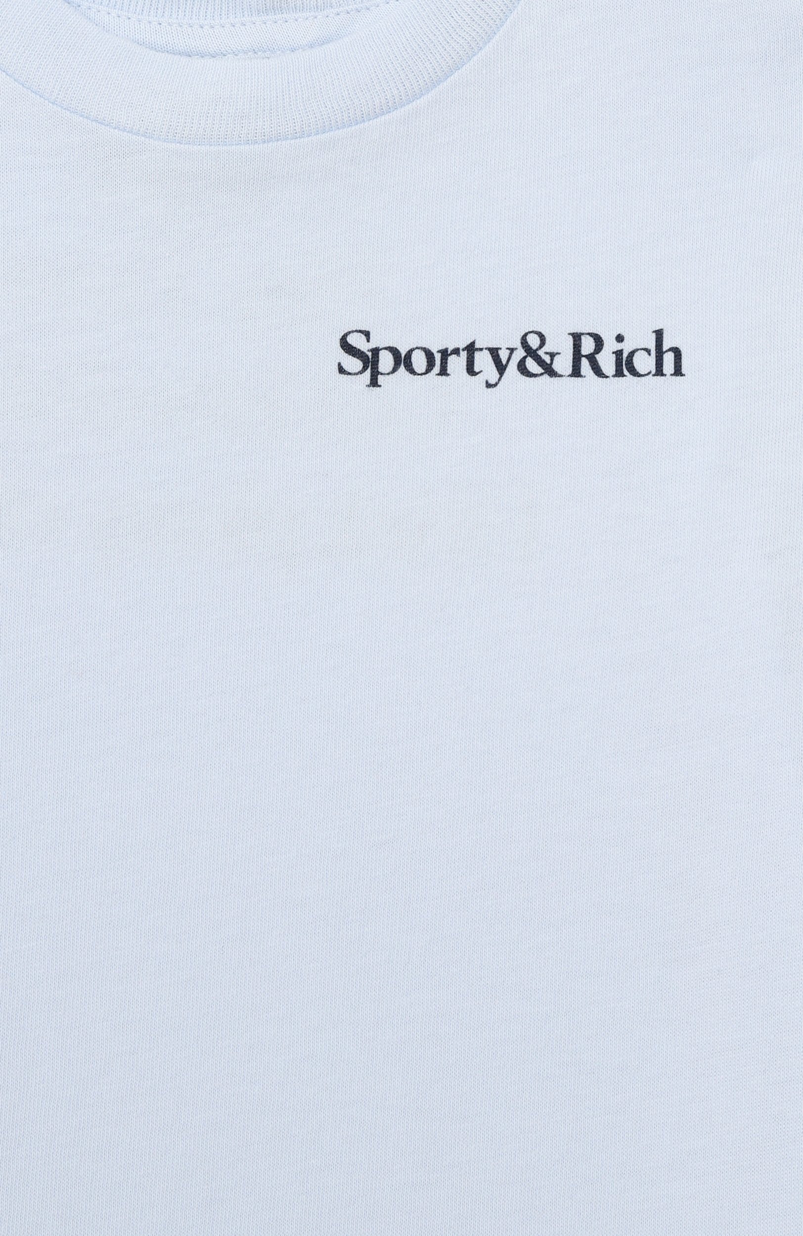 Хлопковая футболка SPORTY AND RICH, арт. T004875300BL90, фото 3