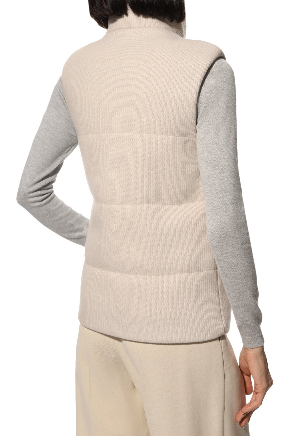 Жилет из шерсти и кашемира SEVEN LAB, арт. VW01 ecru, фото 4