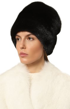 Женская шапка-кубанка мелания из меха норки FURLAND черного цвета, арт. 0217400110147600676 | Фото 2 (Материал: Натуральный мех; Нос: Не проставлено; Материал сплава: Проставлено)