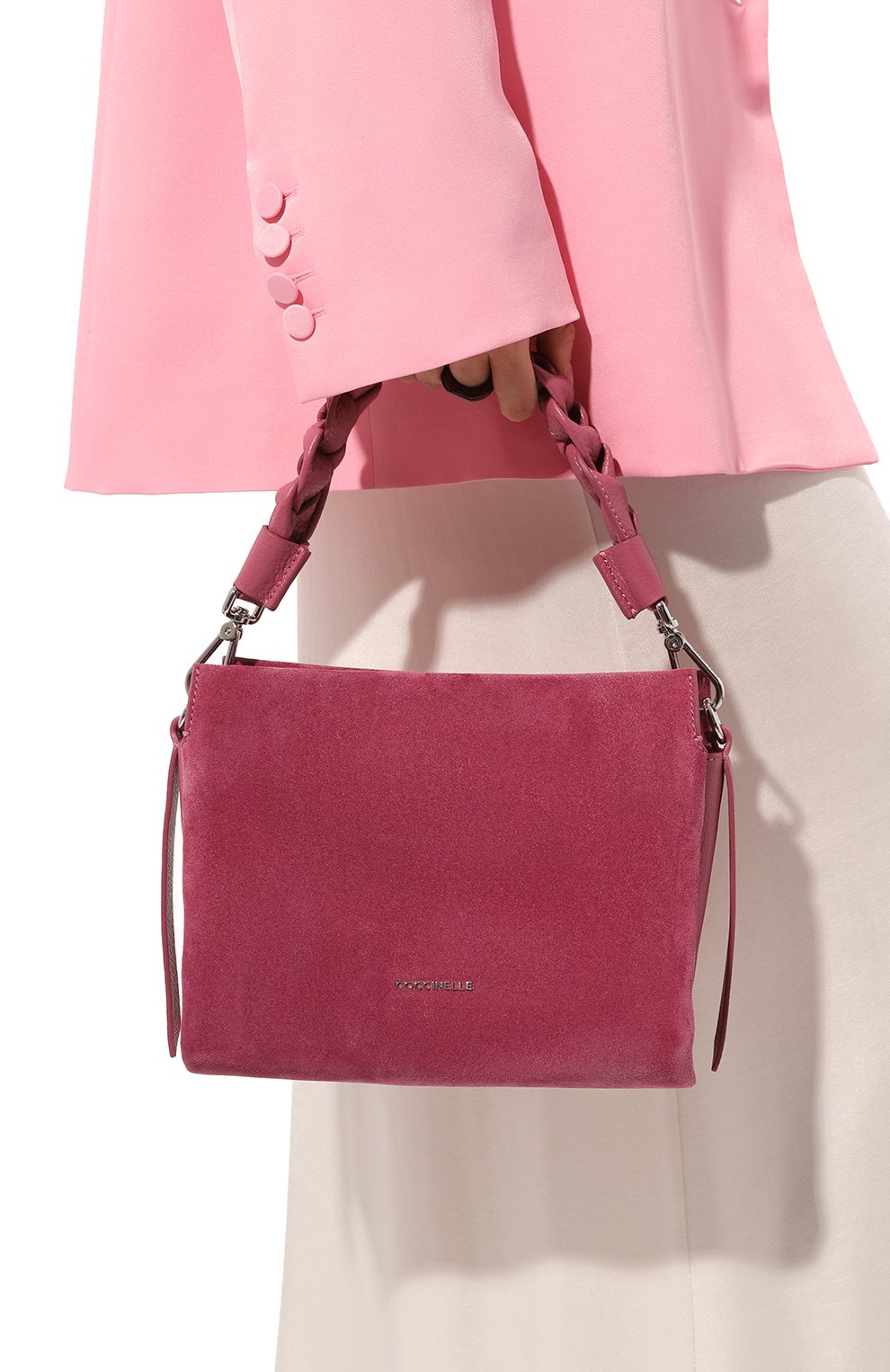 Сумка boheme small COCCINELLE розового цвета по цене 41800 руб., арт. E1 P6P 58 01 01, фото 2 Сумка boheme small COCCINELLE, арт. E1 P6P 58 01 01, фото 2
