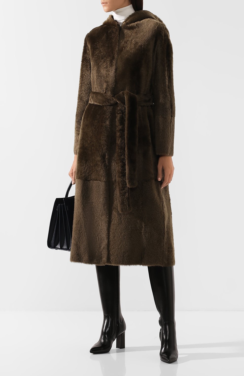 Шуба из овчины YVES SALOMON, арт. 20WYM60317MERL, фото 2