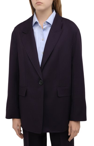 Шерстяной жакет JM STUDIO фиолетового цвета по цене 38460 руб., арт. FW212203, фото 3 Шерстяной жакет JM STUDIO, арт. FW212203, фото 3