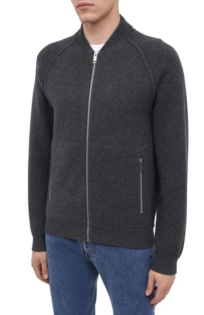 Кардиган из шерсти и кашемира BURBERRY серого цвета по цене 149500 руб., арт. 8033532, фото 3 Кардиган из шерсти и кашемира BURBERRY, арт. 8033532, фото 3