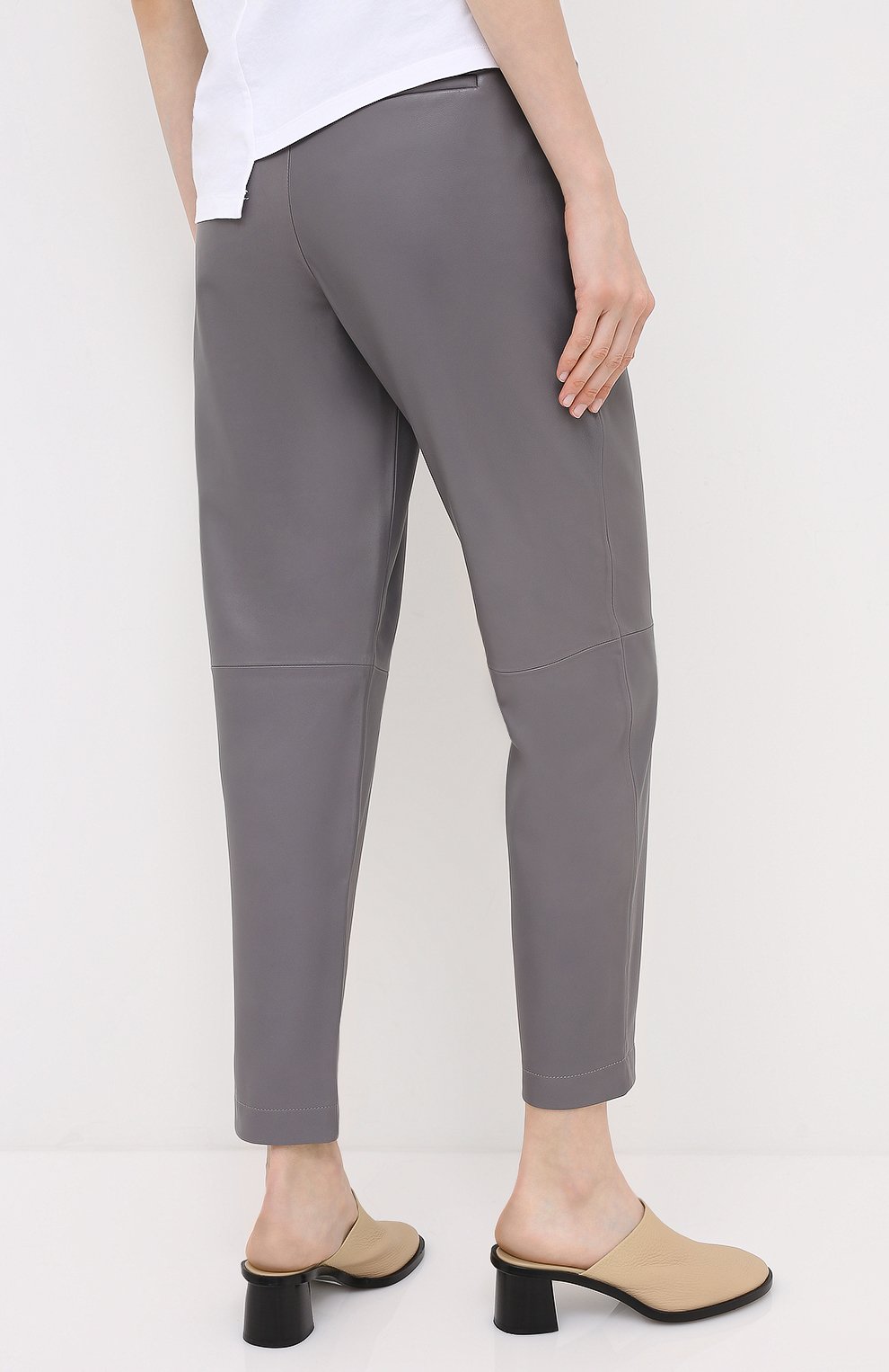 Кожаные брюки REDVALENTINO, арт. UR3NF00E/5BW, фото 4