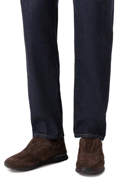 Замшевые кроссовки KITON, арт. USSA107N0010804, фото 3