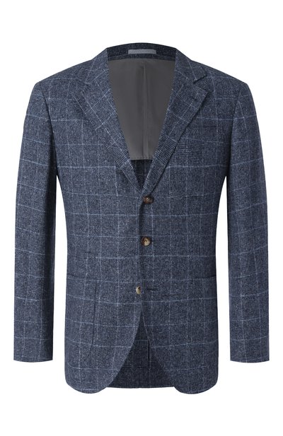 Мужской пиджак из шелка и шерсти BRUNELLO CUCINELLI, арт. MY4667BND