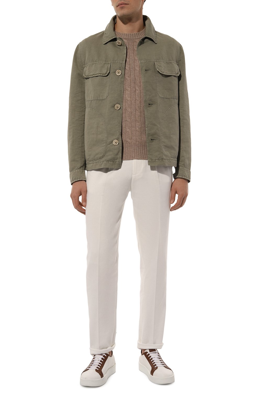 Хлопковые брюки BRUNELLO CUCINELLI, арт. MP416E1920, фото 2