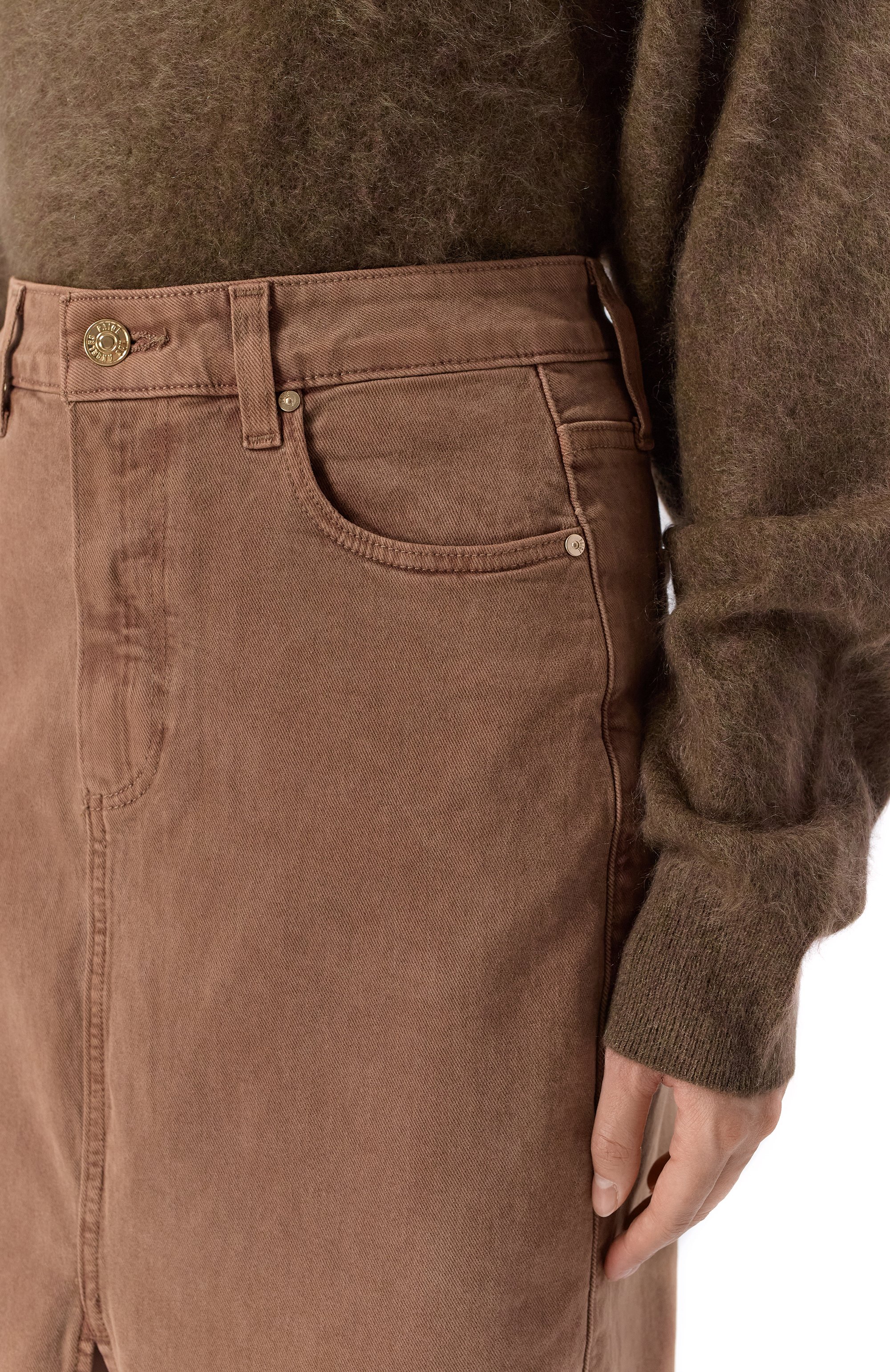 Джинсовая юбка angela PAIGE коричневого цвета по цене 47600 руб., арт. 7348208-C197, фото 5 Джинсовая юбка angela PAIGE, арт. 7348208-C197, фото 5