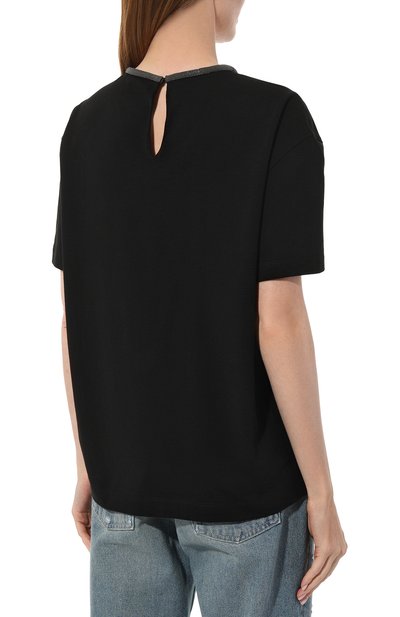 Хлопковая футболка BRUNELLO CUCINELLI, арт. M0T18BP209, фото 4