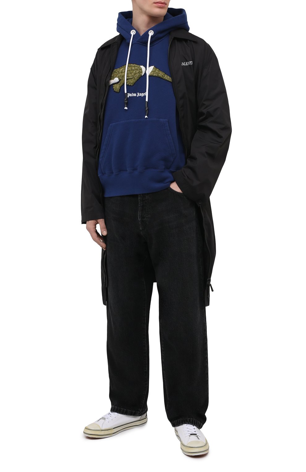 Хлопковое худи PALM ANGELS, арт. PMBB058R21FLE0024655, фото 2