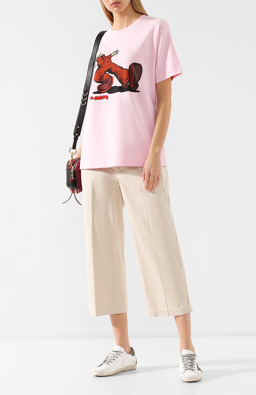 Хлопковая футболка MARC JACOBS (THE) светло-розового цвета по цене 11050 руб., арт. M4007844, фото 2 Хлопковая футболка MARC JACOBS (THE), арт. M4007844, фото 2