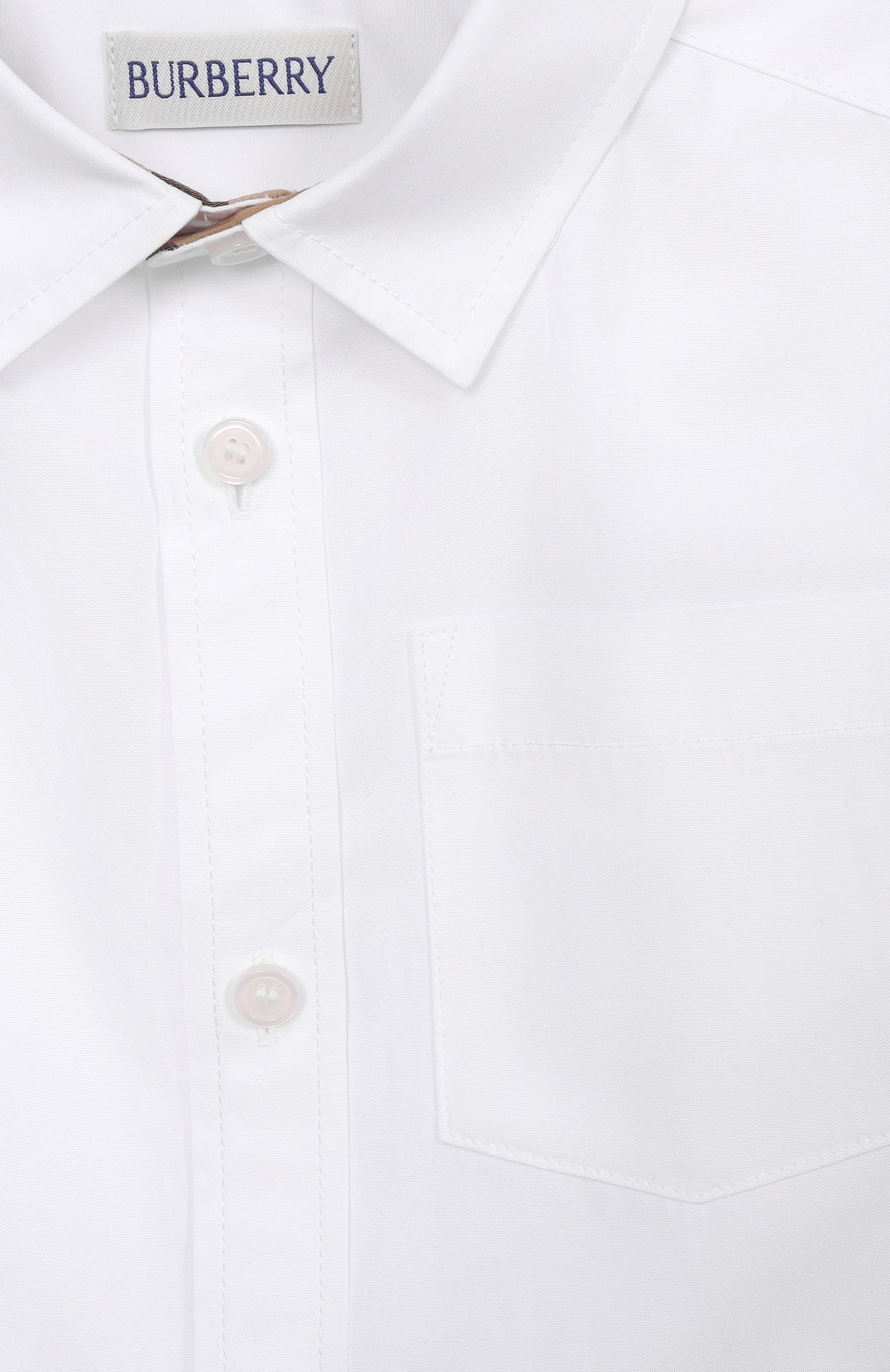 Хлопковая рубашка BURBERRY, арт. 8121255, фото 3