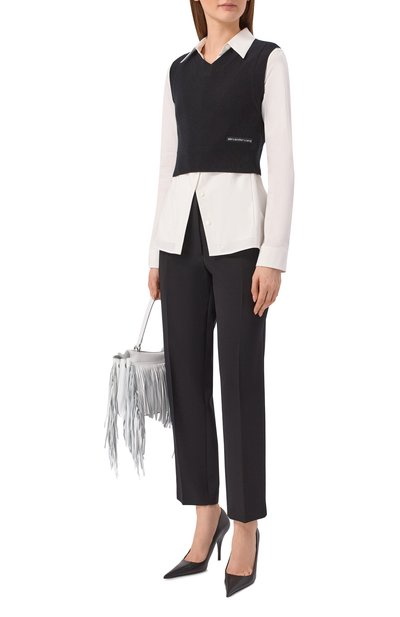 Комбинированная рубашка ALEXANDER WANG, арт. 1KC2261098, фото 2