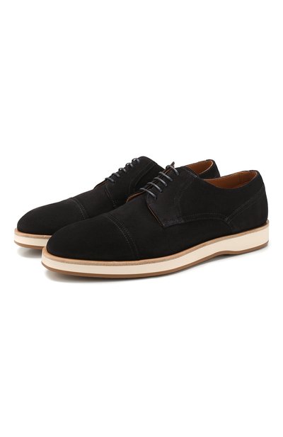 Замшевые дерби BOSS синего цвета по цене 22000 руб., арт. 50429680, фото 1 Замшевые дерби BOSS, арт. 50429680, фото 1