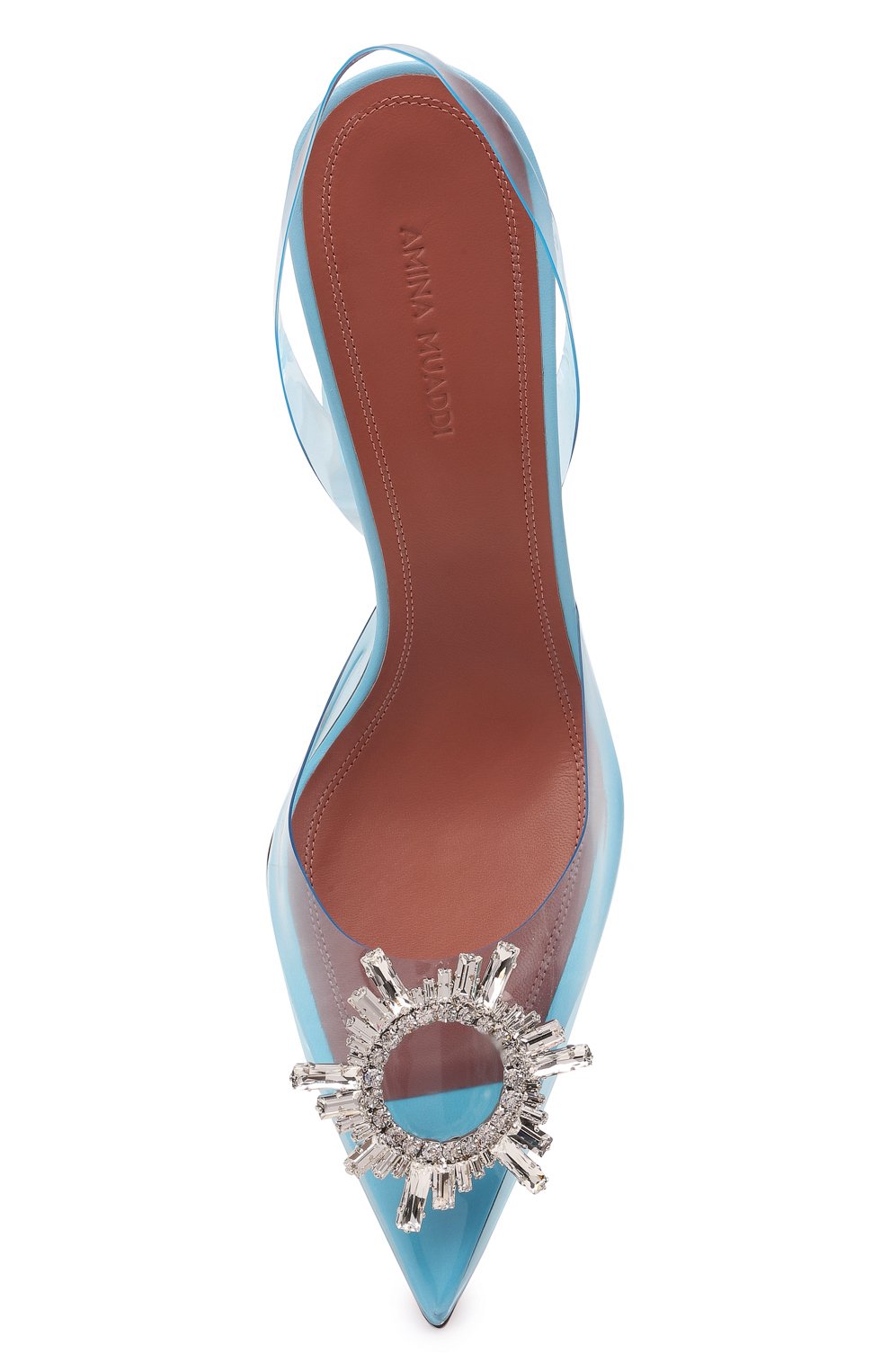 Комбинированные туфли begum AMINA MUADDI, арт. BEGUM GLASS/PVC/LIGHT BLUE, фото 5