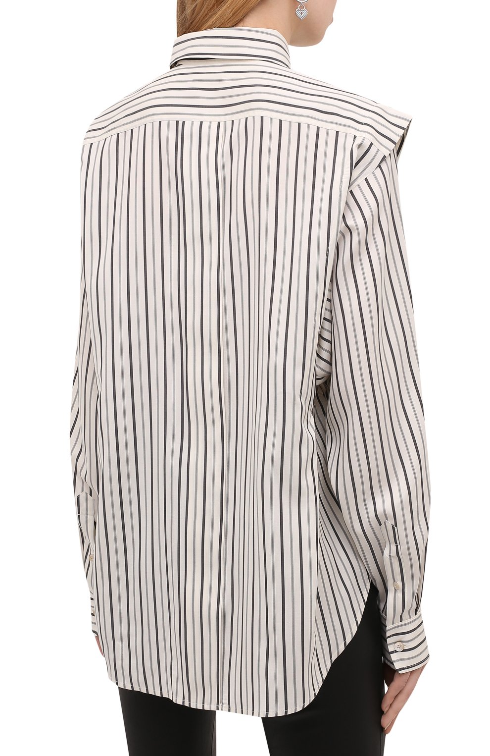 Шелковая блузка ISABEL MARANT серого цвета по цене 75150 руб., арт. CH0791-21A018I/S0TALKI, фото 4 Шелковая блузка ISABEL MARANT, арт. CH0791-21A018I/S0TALKI, фото 4