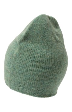 Женская шерстяная шапка ISABEL BENENATO зеленого цвета, арт. GK02F23 | Фото 3 (Материал: Текстиль, Шерсть; Материал сплава: Проставлено; Нос: Не проставлено)