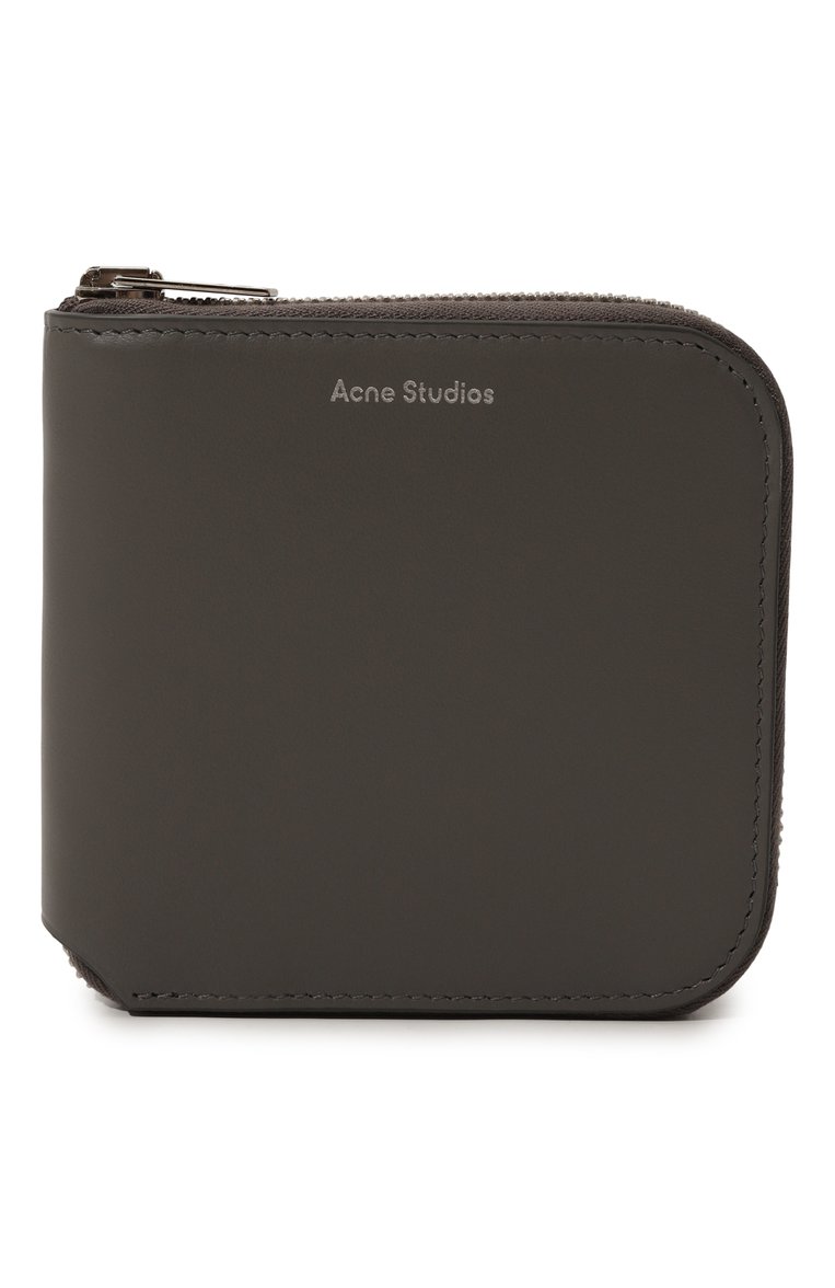 Женские кожаное портмоне ACNE STUDIOS серого цвета, арт. FN-UX-SLGS000115 | Фото 1 (Материал сплава: Проставлено; Материал: Натуральная кожа; Нос: Не проставлено)