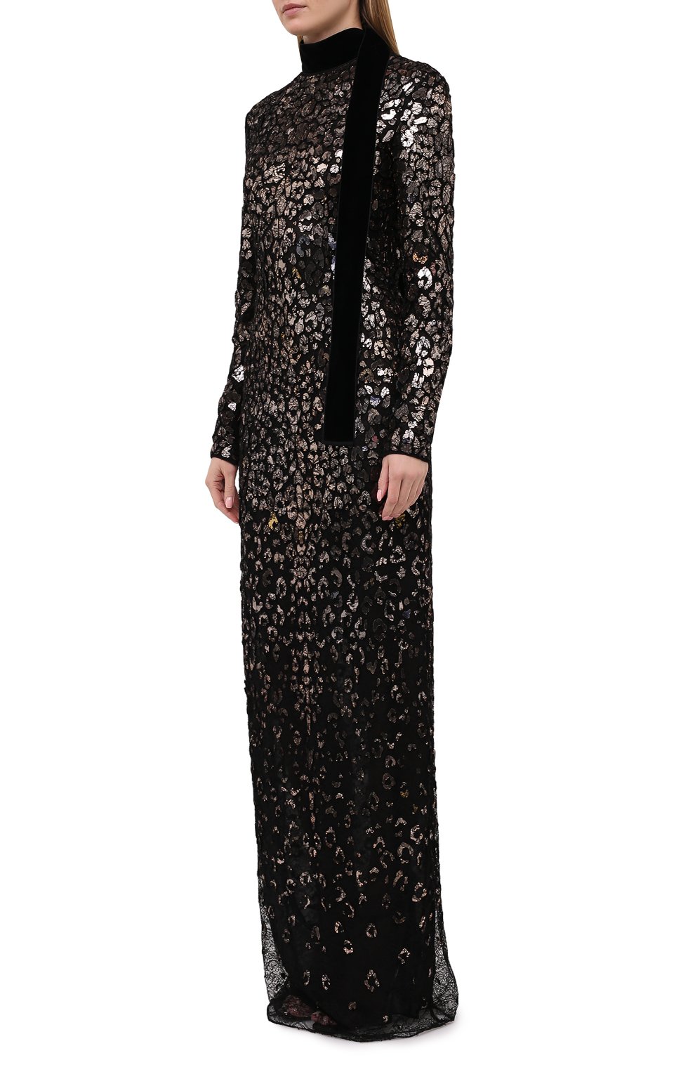 Платье с отделкой пайетками TOM FORD, арт. AB2889-SDE272, фото 3