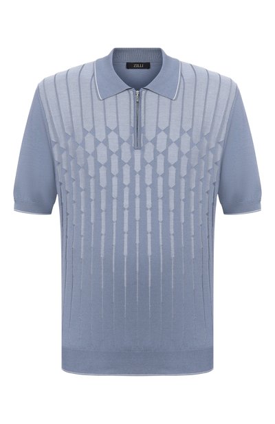 Мужская поло из шелка и хлопка ZILLI, арт. KZP002M0107VCRC00