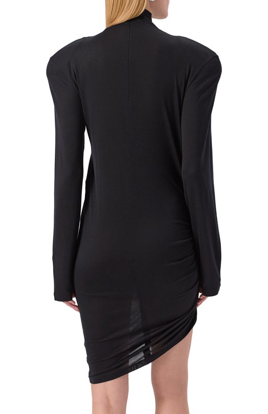 Платье из вискозы и шелка Jacquemus 25HDRW00710AJ0/0234 Чёрный  25HDRW00710AJ0/0234 Фото 3