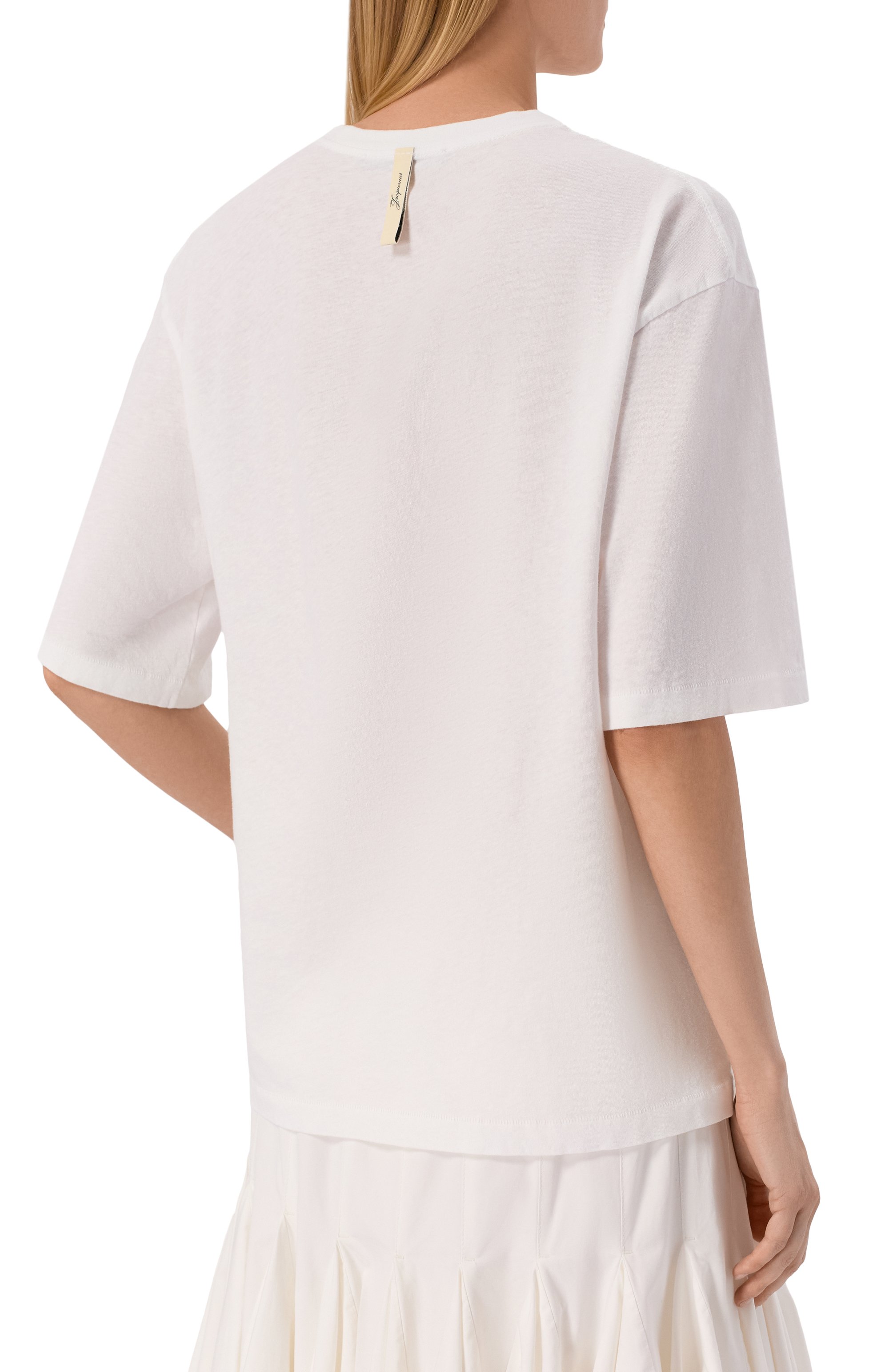 Хлопковая футболка JACQUEMUS, арт. 26ETSW00596/AJ00289, фото 4