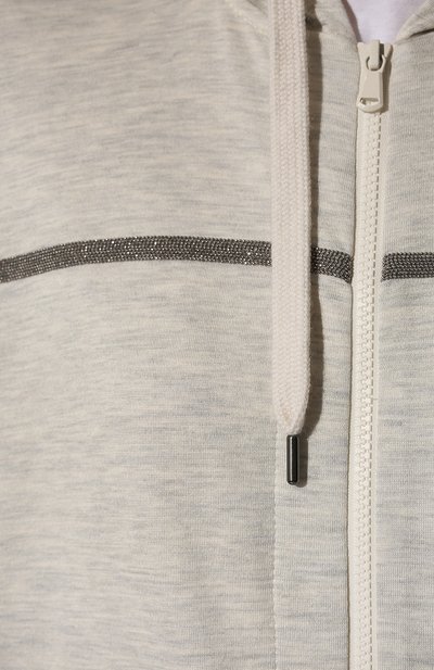 Кардиган из хлопка и шелка BRUNELLO CUCINELLI, арт. 221MD828BN406, фото 5