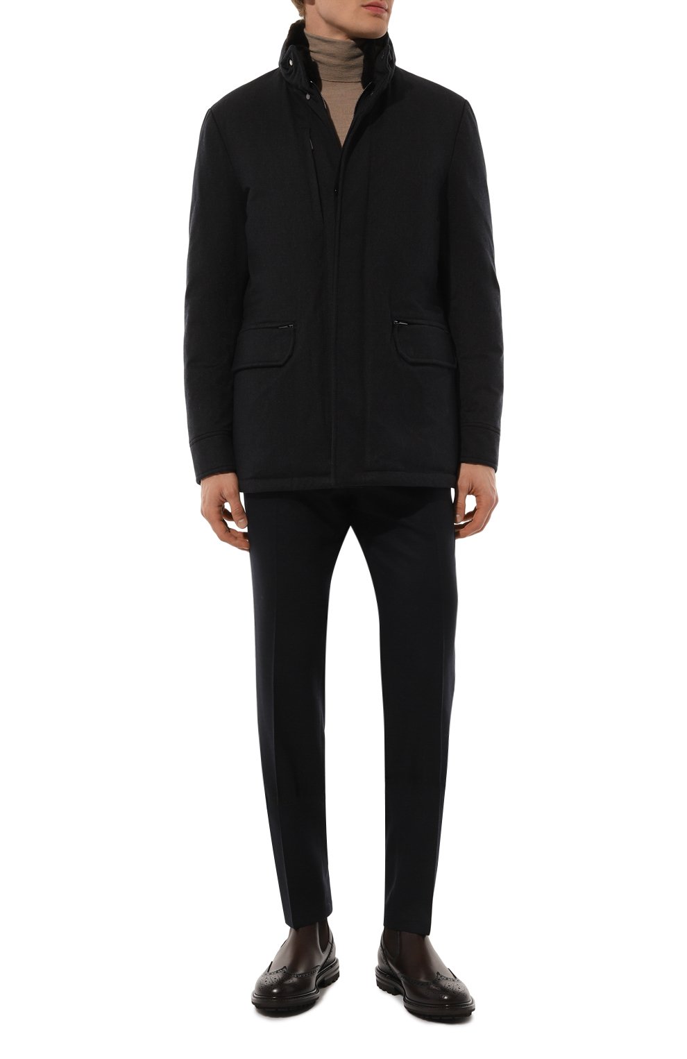 Куртка bernier-fur-ild с воротником из нутрии MOORER, арт. BERNIER/FUR-ILD, фото 2